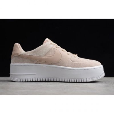 Nike Bayan Air Force 1 Sage Low Particle Zeytin Yeşili / Bej Rengi Kaykay Ayakkabı Türkiye - XAJ5981